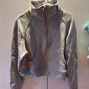 Gray Women's High-Neck Pullover